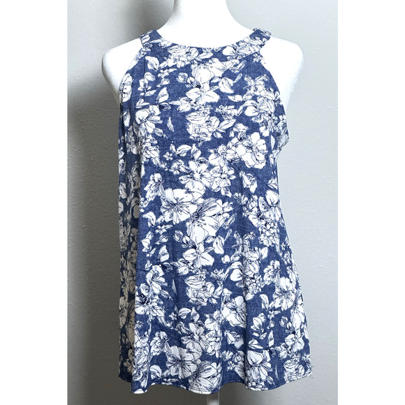 Fortune & Ivy Women’s Blue & White Stripe Tank Top‎ Size Small - Picture 16 of 16